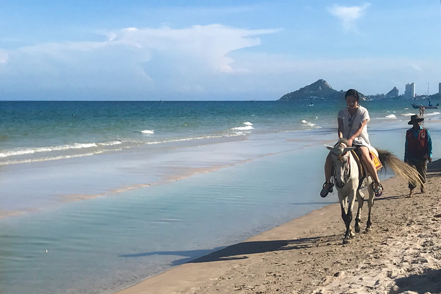 ホアヒンビーチの乗馬体験
