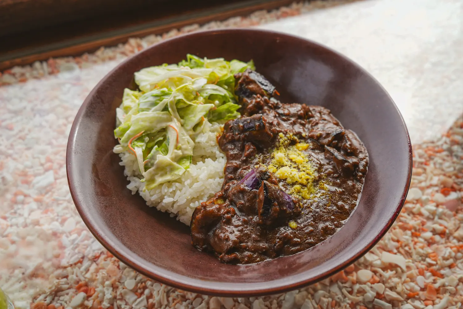 ナスとひき肉のカレー