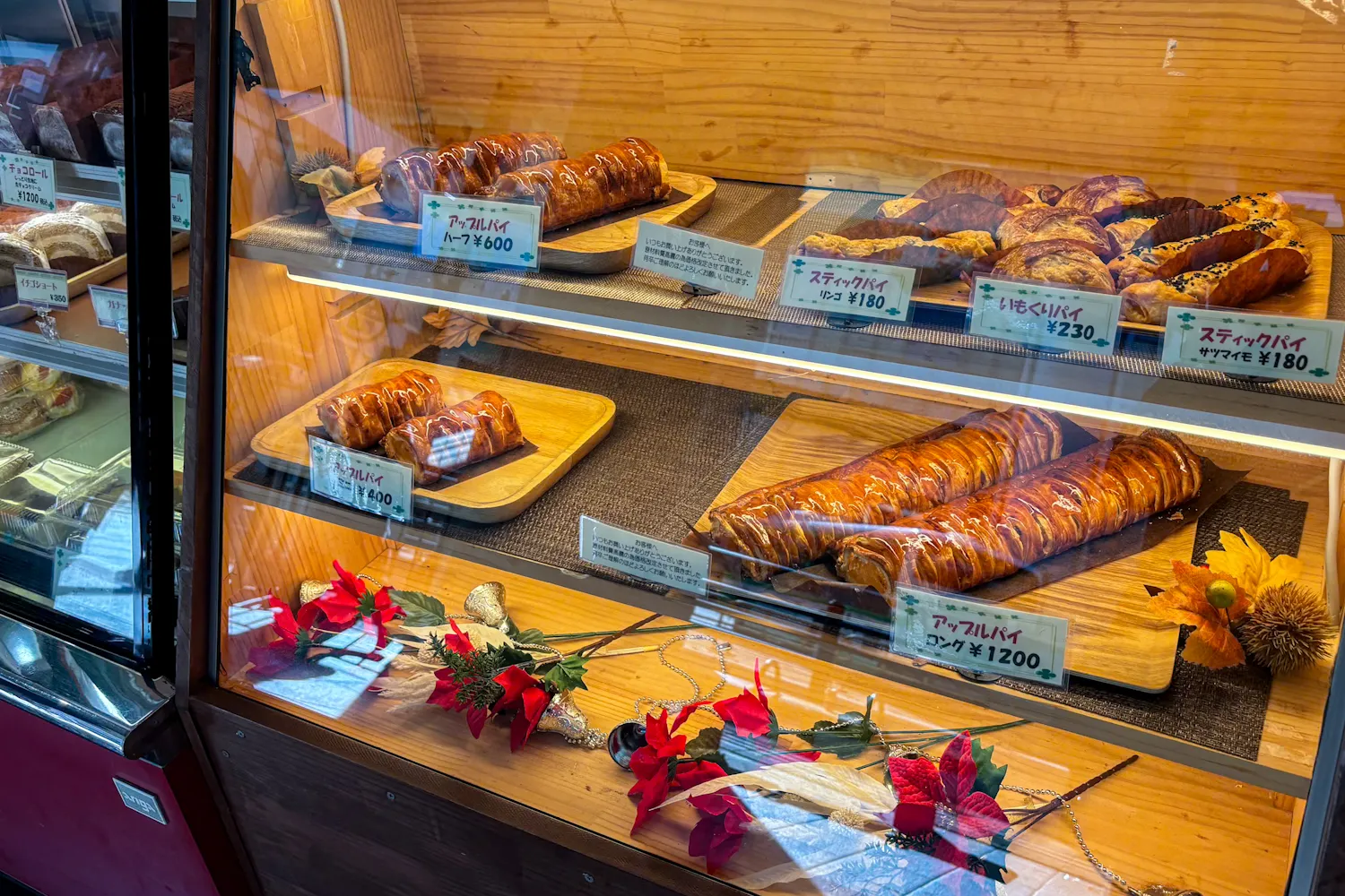 ケーキのショーケース